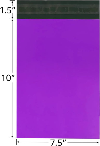 Colored Poly Mailers Pack of: Be creative with your packaging with Colored mailers (Purple, 7.5" x 10.5" pack of 500)