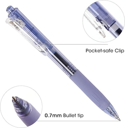 WRITECH Retractable Fine Point Gel Pens (Blue)
