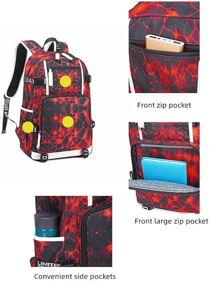 Soccer Superstar M-essi 10 Multifunctional Laptop Backpack Teenage Travel Backpack Fans Schoolbag (B3)