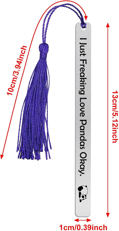 Panda Bookmark Panda Lover Gift Bookmark Book Lover Gift Animal Lover Gift for Girls Gift for Panda Lover Panda Theme Bookmark Christmas Graduation Birthday Gift for Panda Lover Daughter