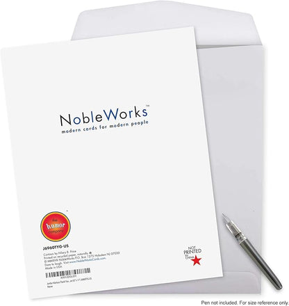 NobleWorks - 1 Jumbo Football Coach Thank You Greeting Card From US with Envelope (Big 8.5 x 11 Inch) Sports Athlete Gratitude, Oversize Notecard for School Teacher, Mentor - Team Talk J6960TYG-US