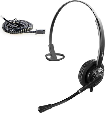 MKJ Cisco Headset for Office Phones Corded RJ9 Telephone Headset with Microphone Noise Cancelling for Cisco CP-7841 7861 7941G 7942G 7945G 7960G 7962G 7965G 7975G 8811 8845 8851 8861 8865 9951 9971