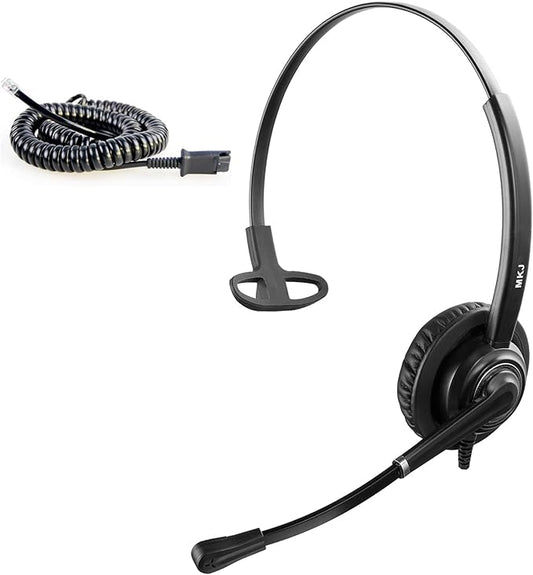 MKJ Cisco Headset for Office Phones Corded RJ9 Telephone Headset with Microphone Noise Cancelling for Cisco CP-7841 7861 7941G 7942G 7945G 7960G 7962G 7965G 7975G 8811 8845 8851 8861 8865 9951 9971