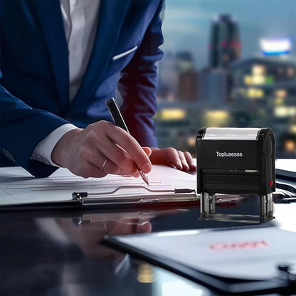 Copy Stamp Self Inking Rubber Office Self Inking Copy Message Stamp Office Supplies- Red Ink one line