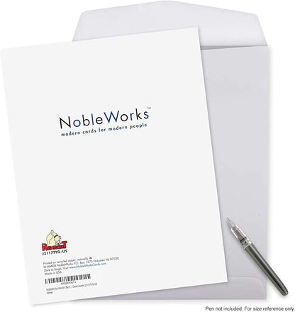 NobleWorks - 1 Jumbo School Teacher Thank You Notecard From US, Everyone with Envelope (8.5 x 11 Inch) - Team Sports Gratitude, Mentor, and Instructor Notecard - World's Best Coach J3117TYG-US