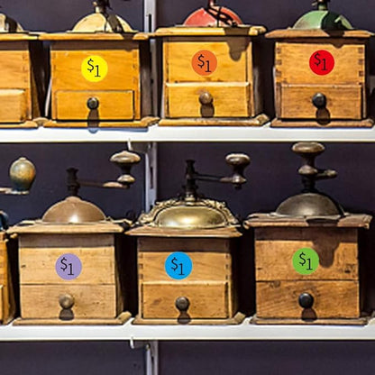 Dot Stickers,Pack of 2400 Round Color Coding Circle Dots Stickers Labels (3/4",Pink)