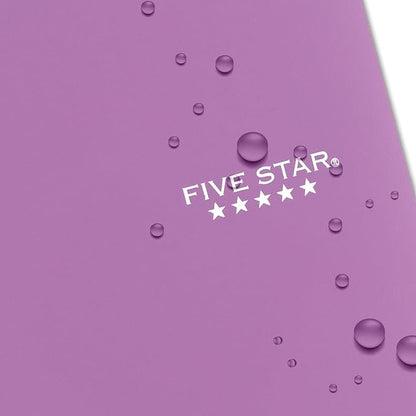 Five Star Spiral Notebooks + Study App, 4 Pack, 1 Subject, College Ruled Paper, 8-1/2" x 11", 100 Sheets, Purple, Pink, White, Green (820337-ECM)