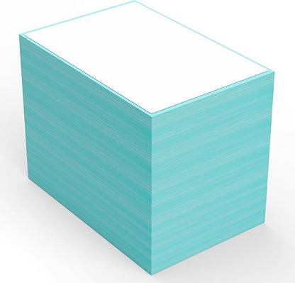 9527 Product Fanfold 4 x 6 Direct Thermal Labels with Blue Background Paper Perforated Shipping Labels for Thermal Printers, 1000 Label per Stack, 1 Stack