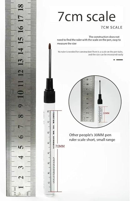 Long Head Deep Hole Marker Pens, 2024 Upgrade, Permanent, Quick-dry, Waterproof Long Nib, Colorful Carpenter Deep Reach Markers, 4 Color Set, Black/red/green/blue