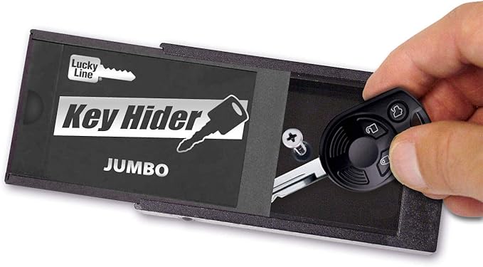 Lucky Line Jumbo Magnetic Key Hider, Case Holder for Larger Keys and Transponders (91501)