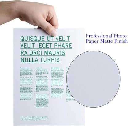 Uinkit 120 Sheets Presentation Paper Matte 8.5x11 Inkjet 48lb 180gsm Single Side Printable Photo for All Dye Ink Inkjet Printers