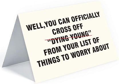 Funny Birthday Cards for Men, Women, Brother, Sister, Dad, Mom, Husband, Friend, and Anyone | Humorous Gifts | Unique Birthday Decoration