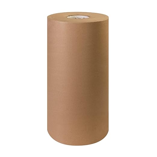 AVIDITI Shipping Paper Roll 18"L, 1-Pack | Large Kraft Paper Roll for Packing, Moving and Storage