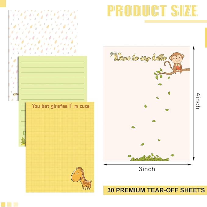 Funny Notepads with Sayings Sticky Funny Office Supplies to Do List Sarcastic Work Assorted Notepad for Workers, 12 Designs, 3 x 3.93 Inch(Fresh Style)