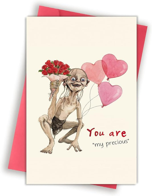 Humorous Valentine’s Anniversary Card for Wife Girlfriend, You Are My Precious Card