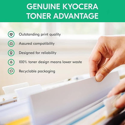 KYOCERA TK-5372C Cyan Genuine Toner Cartridge, Works ECOSYS MA3500cifx / PA3500cx Laser Printers (1T02YJCUS0)