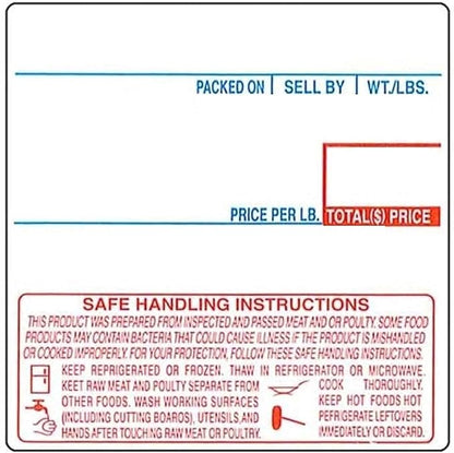 LST-8040 Printing Scale Label, 58 x 60 mm, UPC/Safe Handling - CASE of 12 Rolls