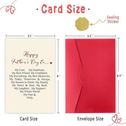 Greeting Card: Happy Father's Day Card for Dad, Unique Gift for Husband, Boyfriend, Fiance, Love Card