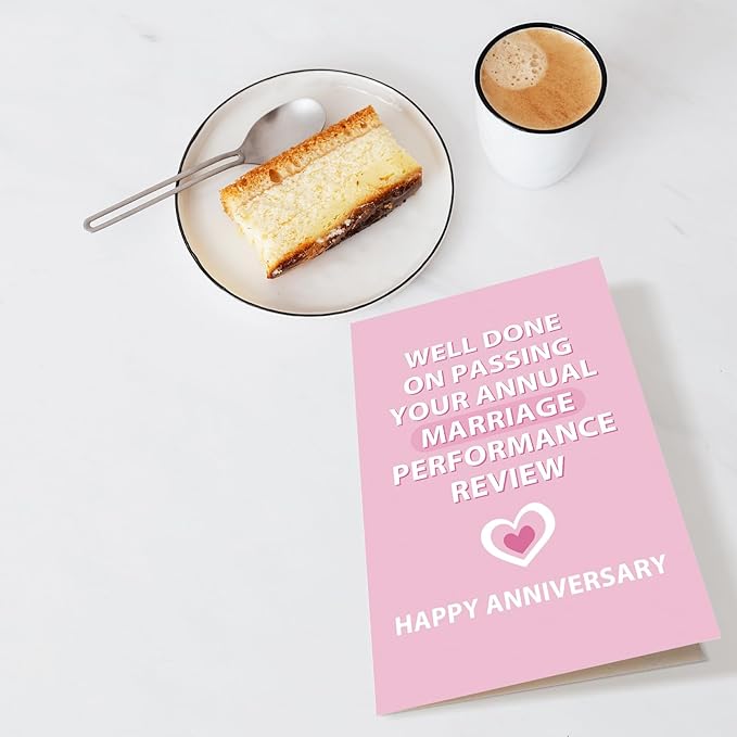 Funny Anniversary Card for Couple, Humor Anniversary Card for Husband Wife, Happy Anniversary Card from Boyfriend Girlfriend