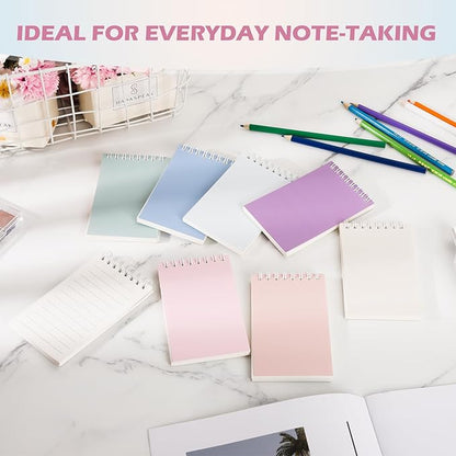 Ddaowanx Small Notebooks,3x5 Pocket Spiral Notepads With Lined Pages - The Perfect Little Mini Notebook to Stay Organized and Boost Productivity at Work or School (16, Delight Colors)