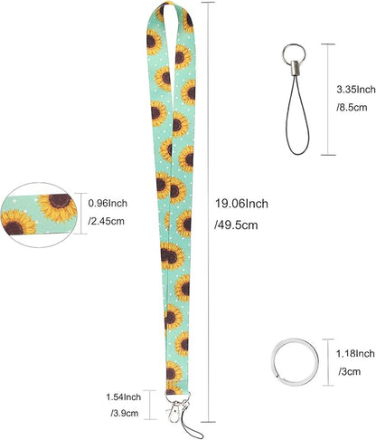 Yiflin Cute Neck Lanyard for Keys, Wallet, Id Card Holder, Cool Keychain Lanyard for Women, Men, Teacher