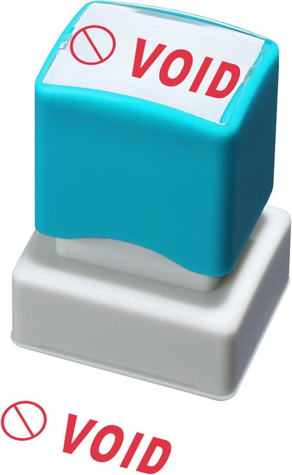 WAFJAMF Void Stamps–Self-Inking Rubber Office Stamp Red Ink Message Stamp-Medium