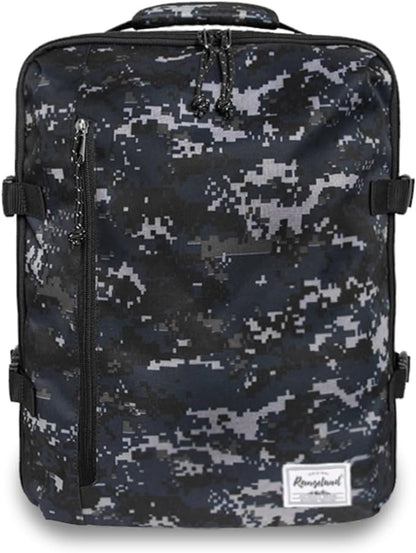 Underseat Carry-On Backpack Luggage Lightweight Casual Laptop Backpack 15.6-inch Travel Commute Gym Sport Daypack 21L, Digi Camo
