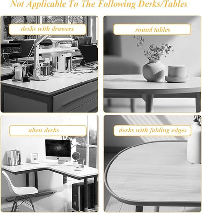 Desk Extender Support Bracket Desktop Extension Board Stand PC Keyboard Holder Arm Rest Tray Extension Plate Support Rack for Desk, 1 Set