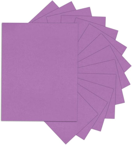 Purple Cardstock 8.5 x 11 80lb Card Stock For Printer, Goefun 24 Sheets Purple Construction Paper for Wedding Invitations, DIY Cards, Menus, Crafts