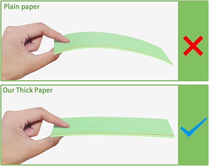 Colored Index Cards 3x5, 200 Pack, Ruled Index Cards, Flash Cards for Studying, Heavy Note Cards for Office, Home and School，Four Colors, Each Color Individually Wrapped, 50 Pack Per Package