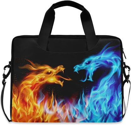 Fire Dragons Laptop Bag Case Laptop Messenger Bag Briefcase for Men Women
