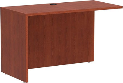 Alera ALEVA354824MC Valencia Series 47-1/4 in. x 23-5/8 in. x 29-1/2 in. Reversible Return/Bridge Shell - Cherry