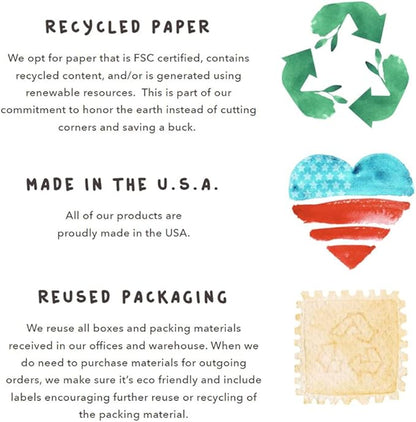 Advice from Nature 3 Bookmark Neighborhood Friends Set, Laminated with Glossy Finish, Printed on Recycled Paper - Cat, Dog, Squirrel (AMBM-NEIGFR)