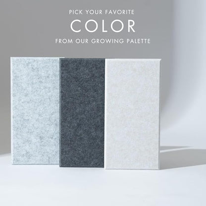 Large Cork Board for Office - Pack of 24 - Black Felt Board Alternative - Felt Bulletin Board Tiles for Office Wall Decor, Push pin Board Wall Organizer for Office (Charcoal Gray)