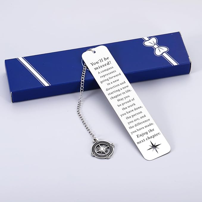 Secret Santa Gifts for Coworkers Retirement Gift for Woman Men Going Away Gifts for Coworkers Women Happy Retirement Gifts for Men Co-Worker Leaving Gifts Retirement Bookmark Gifts Promotion Gifts