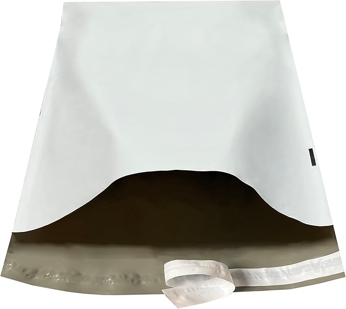 Colored Poly Mailers Pack of: (White, 14.5" x 19" pack of 250) Be creative with your packaging with Colored mailers