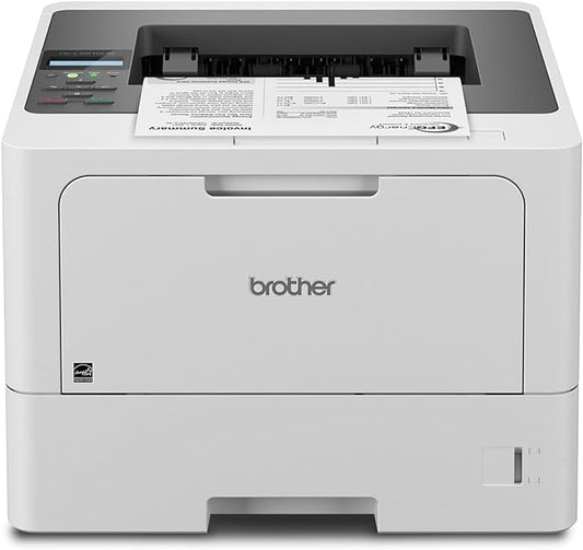 Brother HL-L5210DN Business Monochrome Laser Printer with Duplex Printing, Versatile Paper Handling, Mobile Printing, and Gigabit Ethernet Networking, Works with Alexa