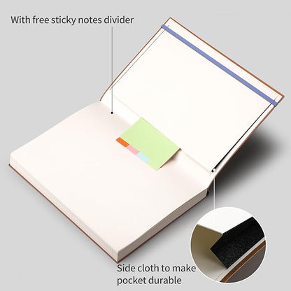 AHGXG Lined Journal Notebook - 320 Numbered Pages Leather Journal for Women, 100gsm Thick College Ruled Paper, Large B5 Softcover Journal for Writing Work School, 7.6'' X 10''-Purple