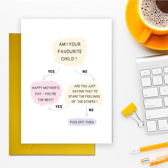 UUEFKTN Brilliant Mothers Day Card Gift for Mom, Funny Mothers Day Card Gift from Son Daughther