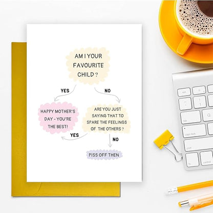 UUEFKTN Brilliant Mothers Day Card Gift for Mom, Funny Mothers Day Card Gift from Son Daughther