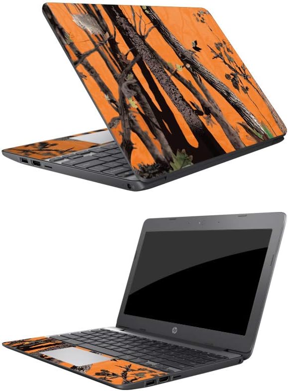 MightySkins Skin Compatible with HP Chromebook 11 (2018) 11.6" - Orange Camo | Protective, Durable, and Unique Vinyl Decal wrap Cover | Easy to Apply, Remove, and Change Styles | Made in The USA