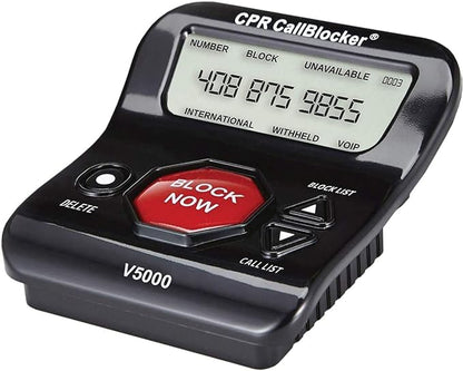 CPR V5000 Call Blocker for Landline Phones, Home Phones, Cordless Phones – Stop All Unwanted Calls, Robocalls, Scam Calls at a Touch of a Button - Join Over 1 Million Satisfied Customers