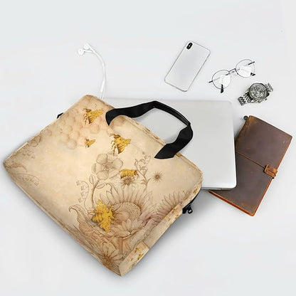 ALAZA Honey Bees Wildflowers Laptop Messenger Bag Case Sleeve Briefcase for Men Women, Multi03