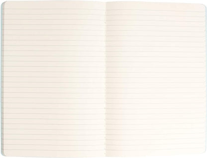 Simply Genius A5 Notebooks for Work, Travel, Business, School & More - College Ruled Notebook - Softcover Journals for Women & Men - Lined Note Books with 92 pages, 5.5" x 8.3" (Light Blue, 6 pack)