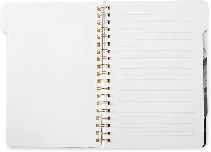 Fringe Studio Large Tab Notebook,Marble Gray, Flexible Paperback Cover, College Ruled, 5 Subject/Die-Cut Dividers, Notebook, 7.25" X 10", 180 Lined Pages (343005), Multicolor