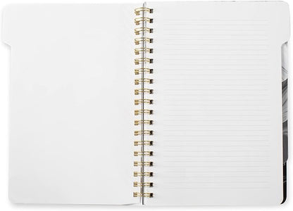 Fringe Studio Large Tab Notebook,Marble Gray, Flexible Paperback Cover, College Ruled, 5 Subject/Die-Cut Dividers, Notebook, 7.25" X 10", 180 Lined Pages (343005), Multicolor