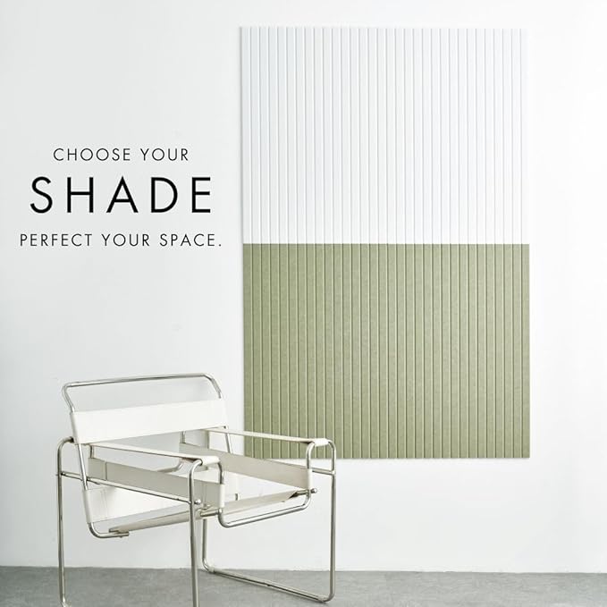 Large Cork Boards for Walls Black Felt Board Alternative - Slat Wall Paneling, Felt Bulletin Board Tiles for Office Decor, Push pin Board Office Wall Organizer -12-Pack (Milky White)