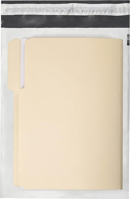 Colored Poly Mailers Pack of: Be creative with your packaging with Colored mailers (White, 10" x 13" pack of 200)