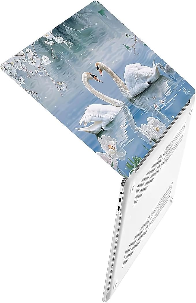 Compatible with 13.3 Inch MacBook Retina A1425/A1502, Elegant Swan Hard Plastic Shell Cover Case
