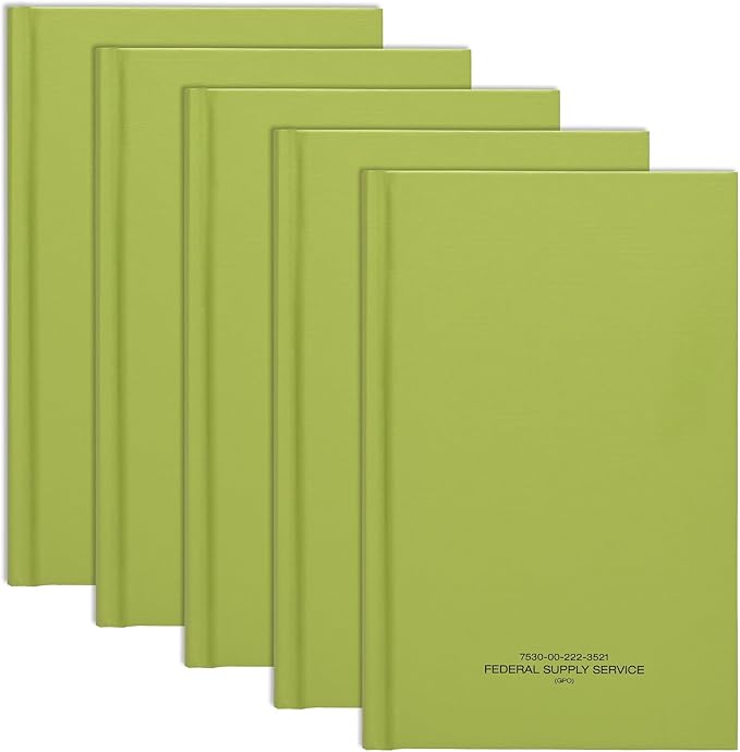 Global Printed Products Tactical Military Notebook 5 Pack (5.25" x 8")